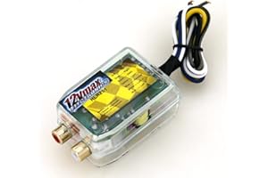 12VMAX ELECTRONICS High to Low Converter - Compact Transparent 2 Channel High Level Speaker Signal to Low Level RCA Adapter with Remote Turn-on