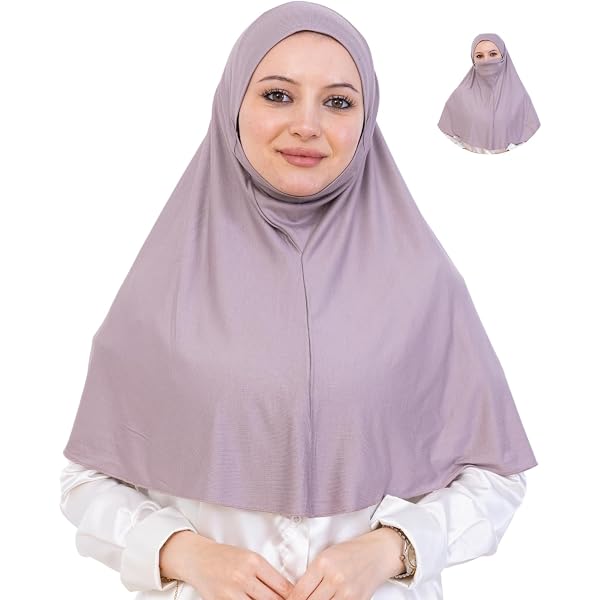 Muslim Women One Piece Amira Hijab Pull On Ready Made Instant Scarf Shawl Wrap e