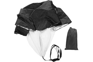 Speed Training Parachute | 5-15KG Adjustable Tension for Football/Sprinting/Strength | Drag Running Parachute with Waist Belt