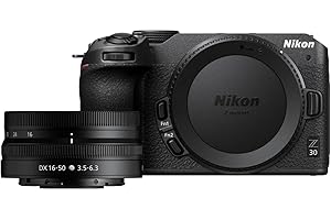 Nikon Z 30 with Wide-Angle Zoom Lens | Our most compact, lightweight mirrorless stills/video camera with 16-50mm zoom lens | Nikon USA Model