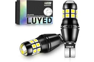 LUYED 912 921 LED Bulb for Reverse Backup Light, 400% Brighter 2200 Lumens Canbus Error Free, Non-polarity 3030 20-EX Chipset