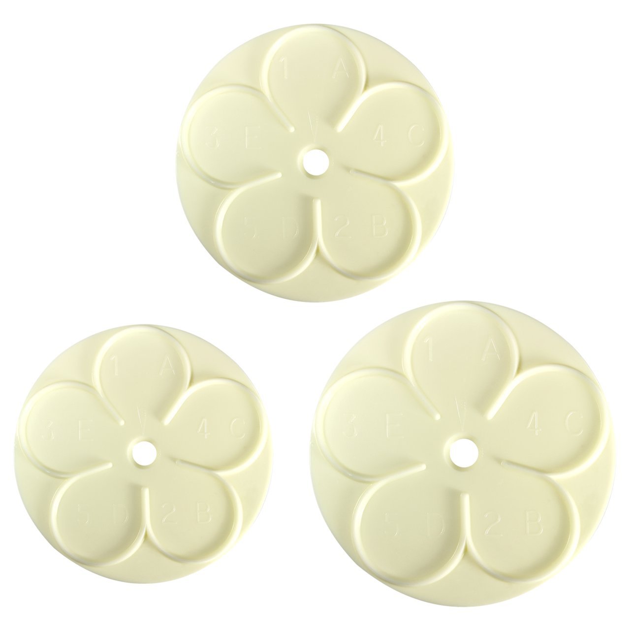 PME 103FF054 JEM Easy Rose Cutters , Set of 3, White, 17 x 1 x 22 cm