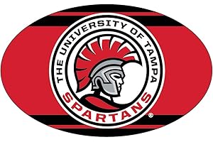 R AND R IMPORTS University of Tampa Spartans Oval Magnet Single Officially Licensed Collegiate Product