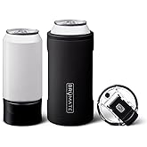 BrüMate Hopsulator Trio 3-in-1 Insulated Can Cooler for 12oz / 16oz Cans + 100% Leak Proof Tumbler with Lid | Insulated for Beer, Soda, and Energy Drinks