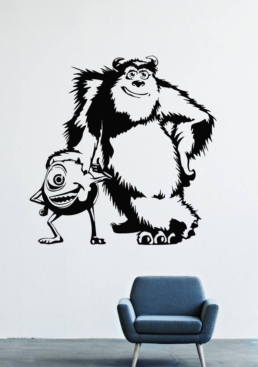 Amazon Com Monsters Inc Wall Decals Decor Vinyl Stickers