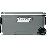Coleman 316 Series Insulated Portable Cooler with Heavy Duty Wheels, Leak-Proof Wheeled Cooler with 100+ Can Capacity, Keeps 