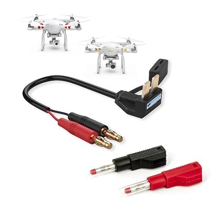 DROHNENSTORE24.DE ...DER DROHNEN-GURU DS24 Ladeadapter für DJI Phantom 2/3 Akku Ladekabel mit Kontaktschutzstecker LiPo Balan