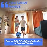 ZOPPER Fun Sport Foam Football 20cm Blue Indoor Outdoor Plush Ball view 6