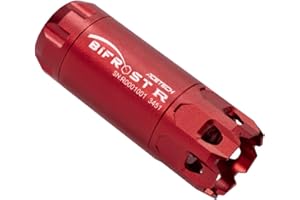 ACETECH Airsoft Pistol/Riffle RGB Tracer Unit Bifrost R 14mm CCW Negative Thread with M14- to M11+ Adaptor Glow in The Dark Green/Red BB LED Rainbow Lighting Effect