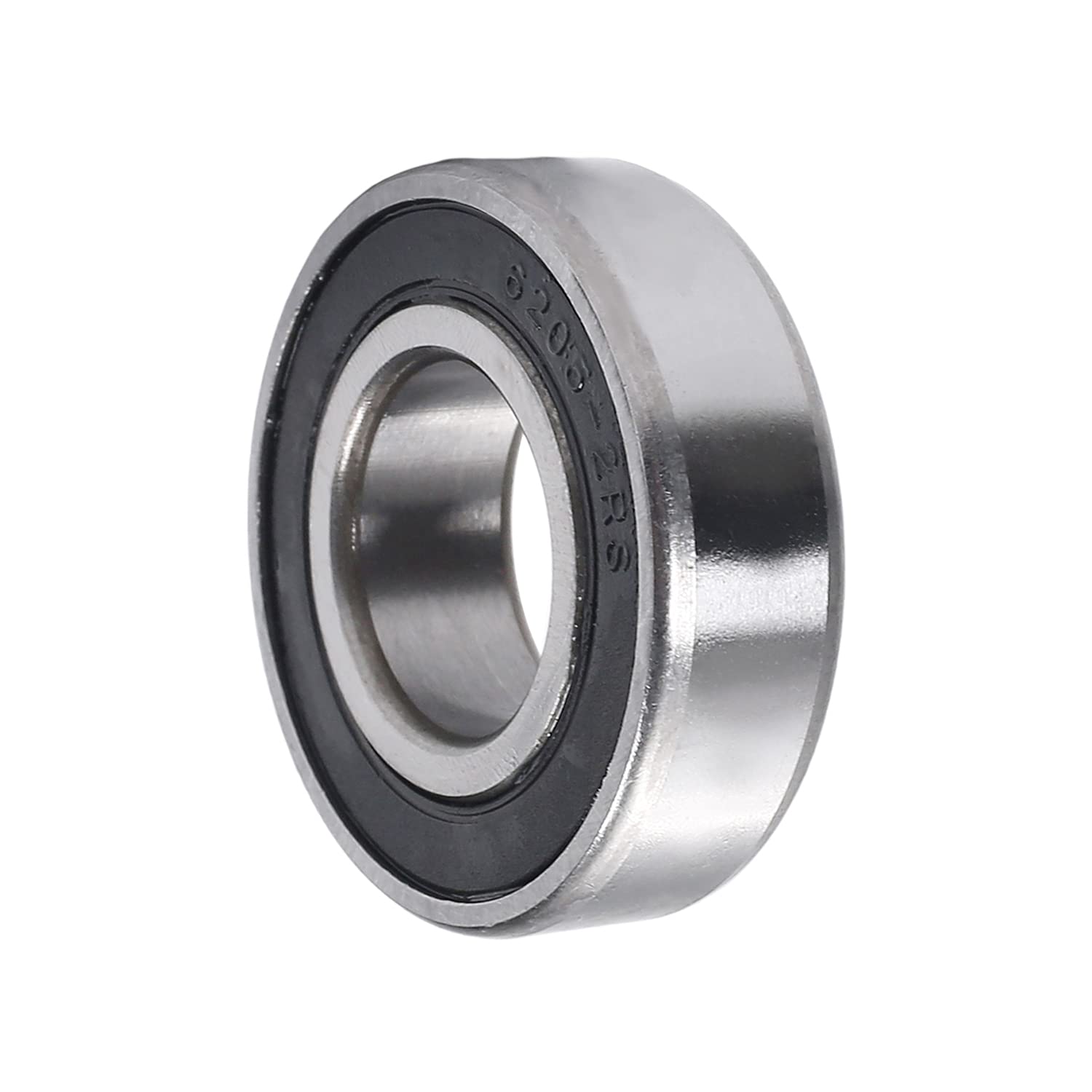 Othmro 1pc 66205 2RS Deep Groove Ball Bearing, 25mm x 52mm x 15mm Double Shielded Bearings, High Carbon Steel Bearing