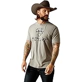 Ariat Men's Liberty USA Digi Camo T-Shirt, Stone Heather, Small