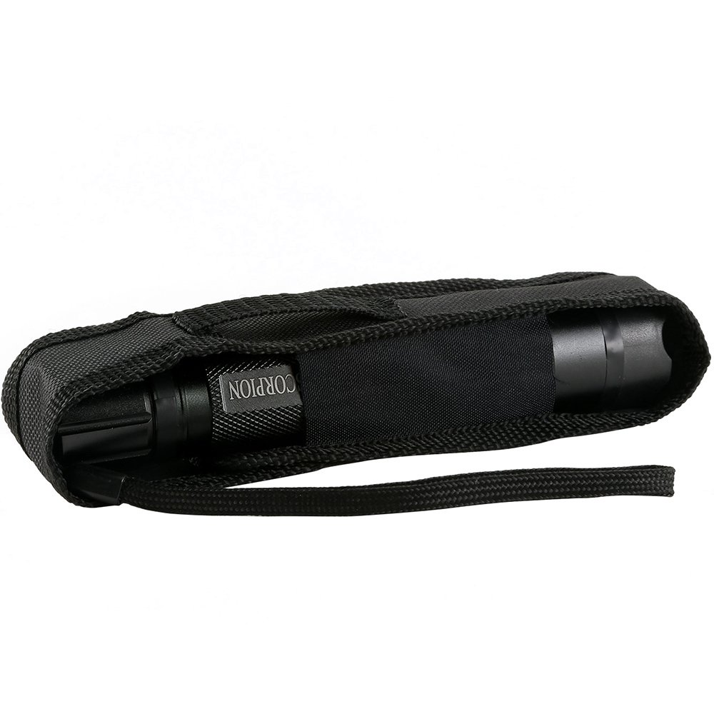 Red Scorpion Metal Stun Gun 1101-1000 Million Volts LED Tactical Rechargeable Flashlight (Black)