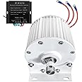 HUIZHITENGDA 12000W 110V/220V Low Speed AC Alternator Generators with Base Use for Wind Turbine Water Turbine (White),220v