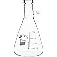EISCO Filtering Flask, 500ml - Borosilicate Glass - Conical Shape, with Integral Side Arm - White Graduations