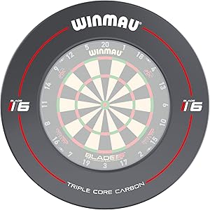 WINMAU PDC Dartboard Surround - offizielles PDC Design, robuster Schutzring/Wandprotektor für Dartscheibe, langlebiges Dart Surround Zubehör/Backboard, mehrere Designs & Farben für Einsteiger & Profis