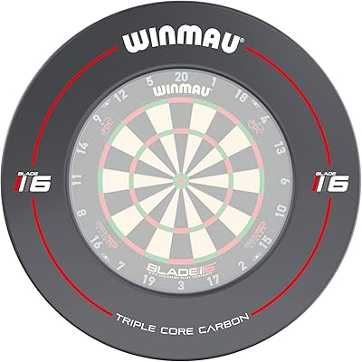 WINMAU PDC Dartboard Surround - offizielles PDC Design, robuster Schutzring/Wandprotektor für Dartscheibe, langlebiges Dart Surround Zubehör/Backboard, mehrere Designs & Farben für Einsteiger & Profis