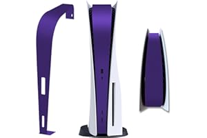 ZJRUI Galactic Purple PS5 Console Center Skin - Disk Version Middle Strip Protection Film - Durable Scratch Resistant Accessory