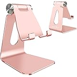 SKEJER Adjustable Cell Phone Stand, Phone Holder,Tablet Stand Dock,Aluminum Desktop Compatible with iPhone 12 iPad,Samsung Ga