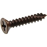 Hillman 45363 #7 x 3/4-Inch Flat Phillips Wood Screw, Antique Bronze, (Pack of 40)