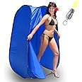 MyDeal Products Pop-Up Room in a Bag Instant Portable Changing Room with Dura-light Steel Frame and Weather-Resistant Material for Camping, RV, Shower, Outhouse, Bathroom, Toilet and More Includes Fl