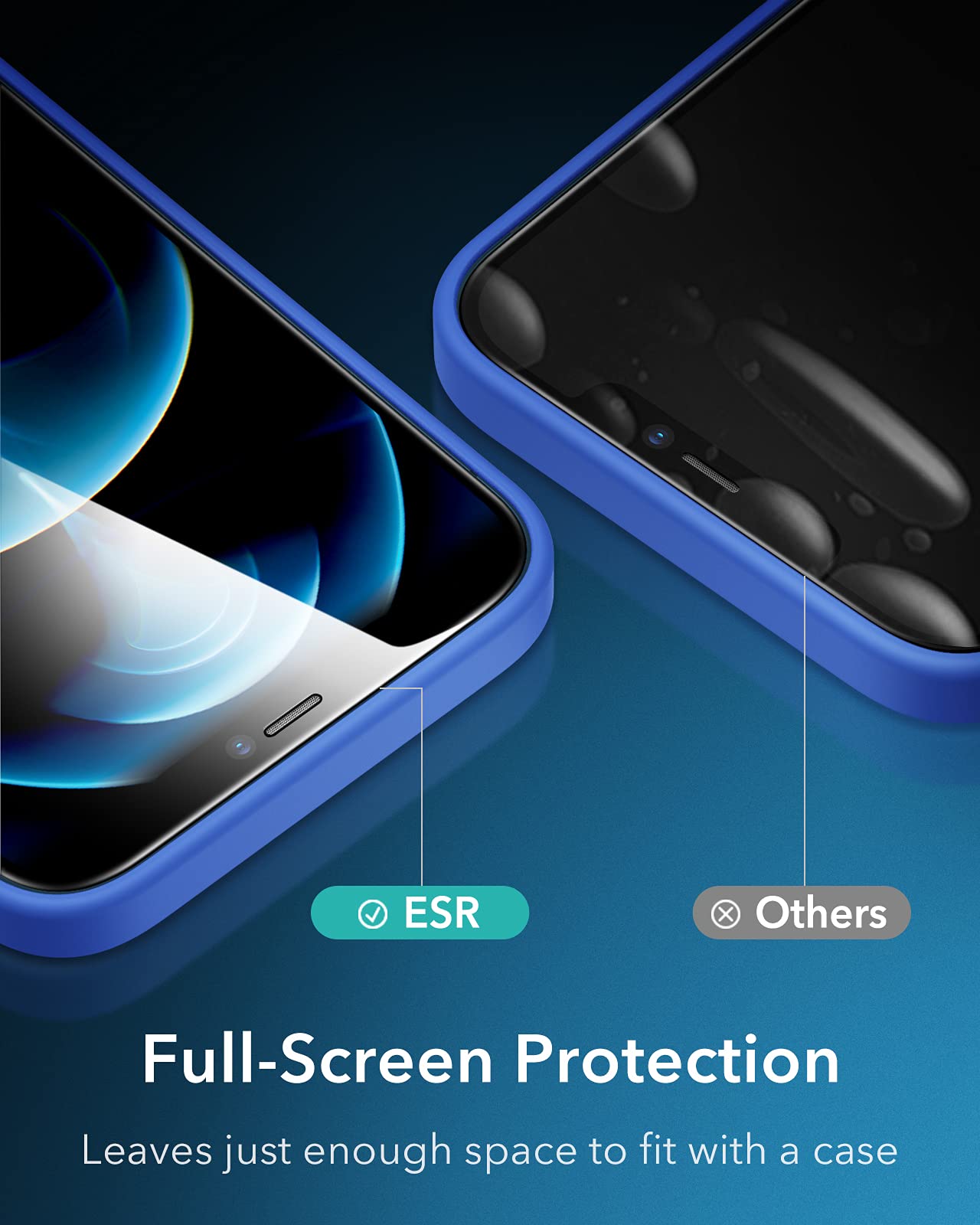 ESR Armorite 2er Pack Display Panzerglas kompatibel mit iPhone 12 Pro Max, robuster Hartglas Displayschutz mit Lautsprecherabdeckung 7