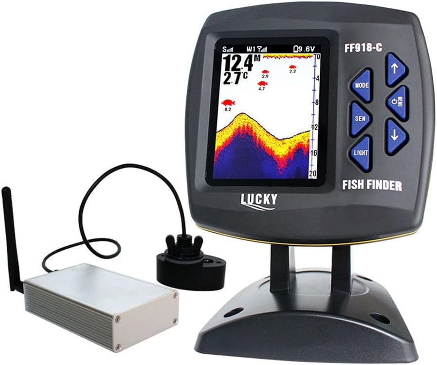 Lixada Fish Finder 300M Wireless 3.5inch LCD Fish Locator