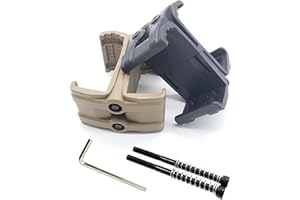 AUGONLA 2-Pack Adjustable Accessories Holders, Black and Tan, X-Shaped Design for Flexible Organization