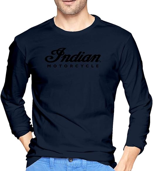 Indian Motorcycles Logo Long Sleeve T Shirt Comfortable Crew-Neck Tee