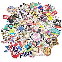 MOTOEYE 200pcs Waterproof Vinyl Stickers for Car,Laptop,Helmet,Skateboard,Luggage,Water Bottle,Without Duplicate Stickers