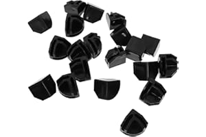 SHERCHPRY 20pcs Black and White Plastic Cabinet Connectors Buckles for Modular Cube Storage Shelving, Fixed