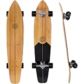 Nattork Longboard Skateboard Complete 8 Ply Canadian Hard Maple for Commuting, Carving &amp; Downhill Riding with T-Tool, Made for Adults, Teens and Kids