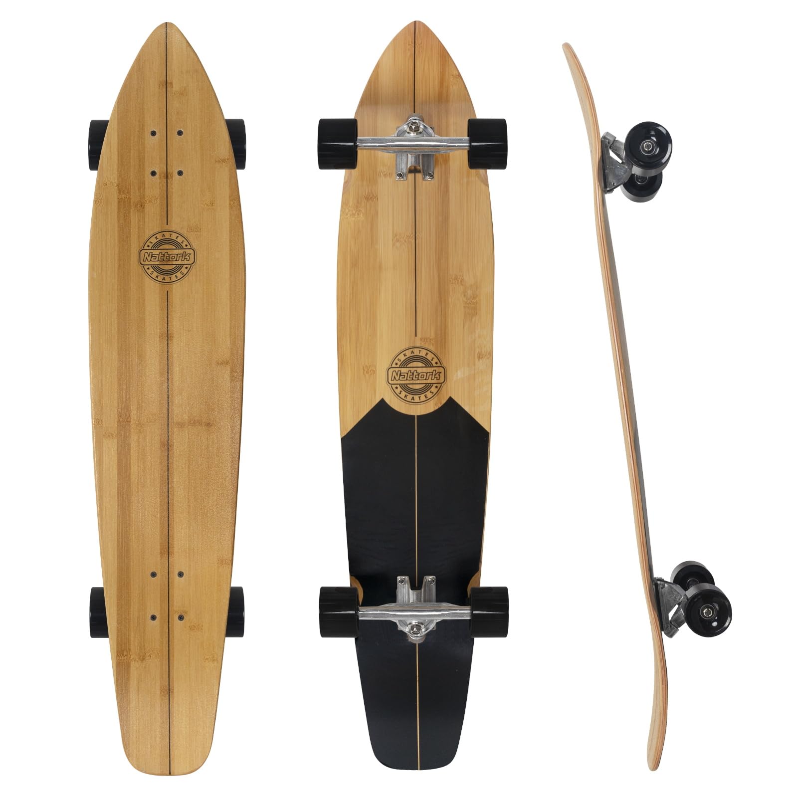 Nattork 44 Inch Cruiser Longboard Skateboard