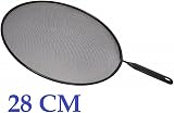 2PC Splatter Screen Guard Set for Frying Pans 24-28cm Black view 6
