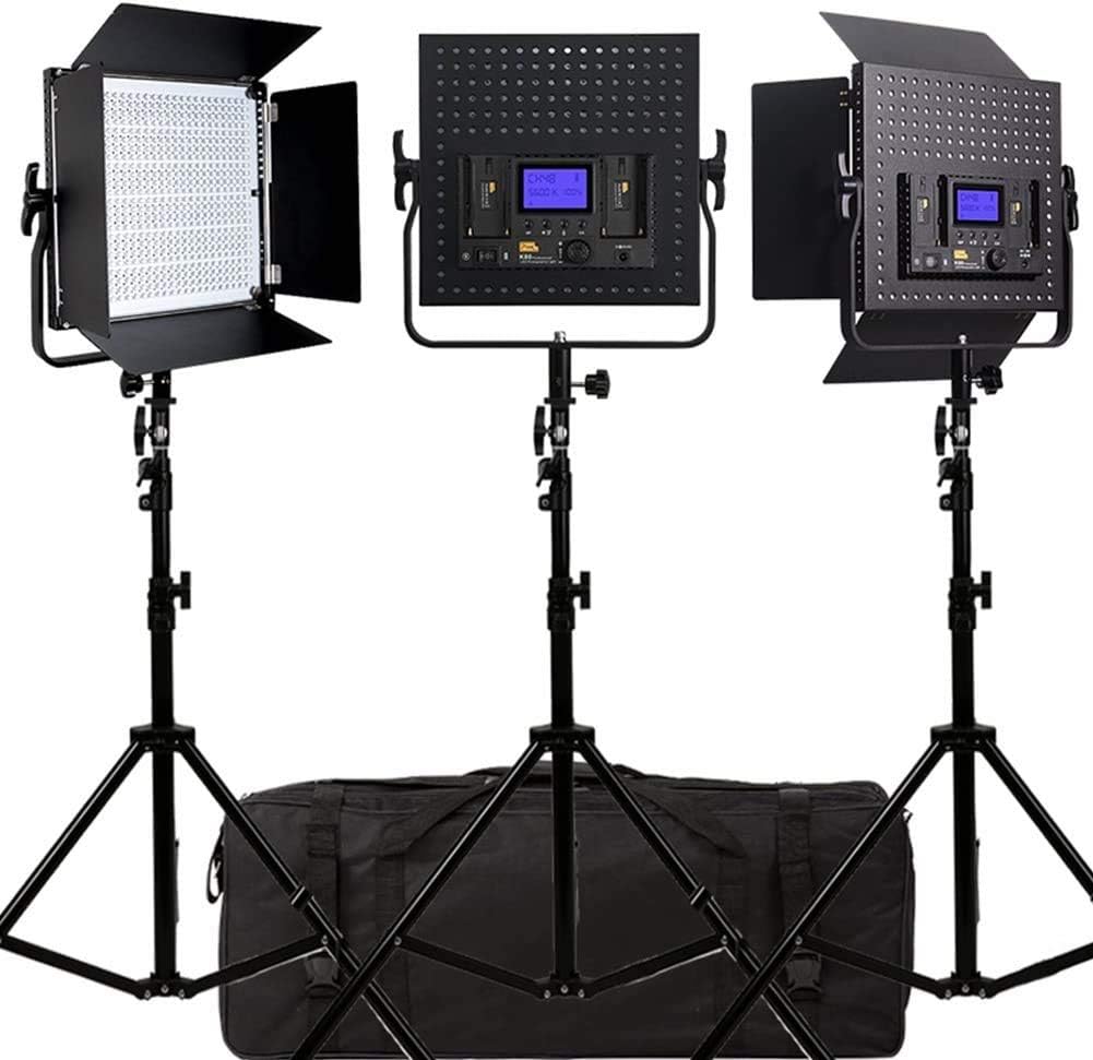 Amazon Co Jp Pixel 3 Pack Dimmable Led Video Light And Stand For Photography Studio Youtube Video Shooting 141 並行輸入 Cameras