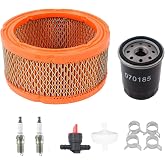 Chacarbtu Air Filter 0C8127, Oil Filter 070185ES for Generac V-Twin 760cc 990cc Engines 12-18 KW Generators