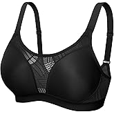 ZeroBound Medium Impact Sports Bras for Women Plus Size Wirefree Non Padded Supports