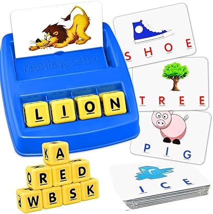 Amazon Com Sokula Word Matching Letter Game Letter Matching Board Game Toy Educational Learning Alphabet Recognition Spelling Reading Memory Game For Kindergarten Preschool Children Kids Boys Girls Toys Games