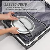 haoyuan 5L Collapsible Washing Up Bowl Foldable Portable Basin Pink view 6