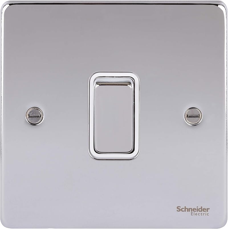 Schneider Electric GU1512WPC Ultimate Low Profile 2 Way Light Switch Polished