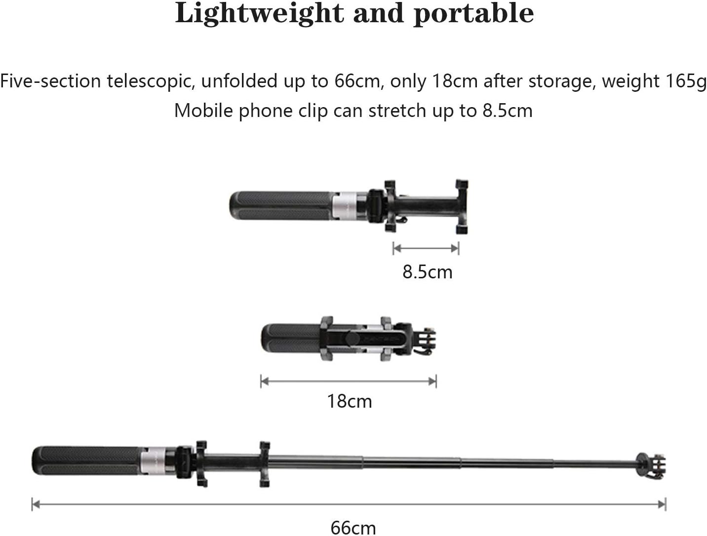 PGYTECH Action Camera Extension Pole Tripod Plus compatible with gopro hero 10/9/8/7/max, DJI osmo action,insta360 - Image 3