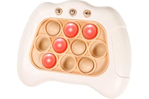 FAUKAIT Quick Push Bubble Game, Console,Light up Pop Fidget Game Kid Fidget,4 Modes Games, A Toy Game Machine That Exercises Reaction Ability and Improves Concentration，Gift Idea for Kids