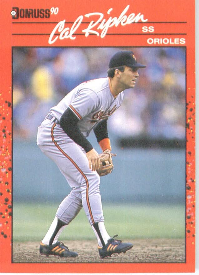 1990 Donruss 96 Cal Ripken Jr. Baltimore Orioles Baseball Card at
