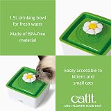 Catit 2.0 Mini Flower Fountain 1.5L Water Dispenser for Cats view 2