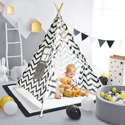 grey teepee tent