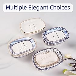Self Draining Soap Dish, Double-layer Bar Soap