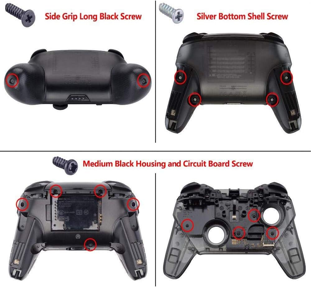 eXtremeRate Blue Faceplate Backplate Handles for Nintendo Switch Pro Controller, Soft Touch DIY Replacement Grip Housing Shell Cover for Nintendo Switch Pro - Controller NOT Included: Computers & Accessories