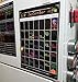Extra Large Monthly Black Fluorescent Magnetic Dry Erase Calendar 12