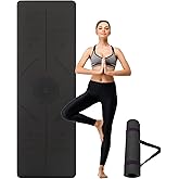 Yoga Mat Non Slip, Anti-Tear 0.24" Thick TPE Yoga Mats for Women and Men, 72"x24" Exercise & Fitness Mat with Carrying Strap, Workout Mats for Yoga, Pilates and Floor Exercise