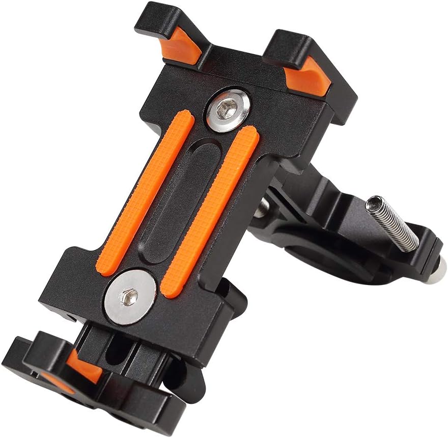 Jevogh GR30 Mobile Phone Holder for Bicycle Electromobile Motorcycle, Anti-Slip Shock-Absorbing Bike Phone Mount Holder Cradle for Smartphones in Size 2.36"-3.93" Width