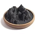 Mountain Passive Stone Diffuser, Environmentally Friendly Non-Electric Aroma Diffuser for Car,Bedroom, Desk, Office,Decorative Ornaments,Small (Pro-Black)
